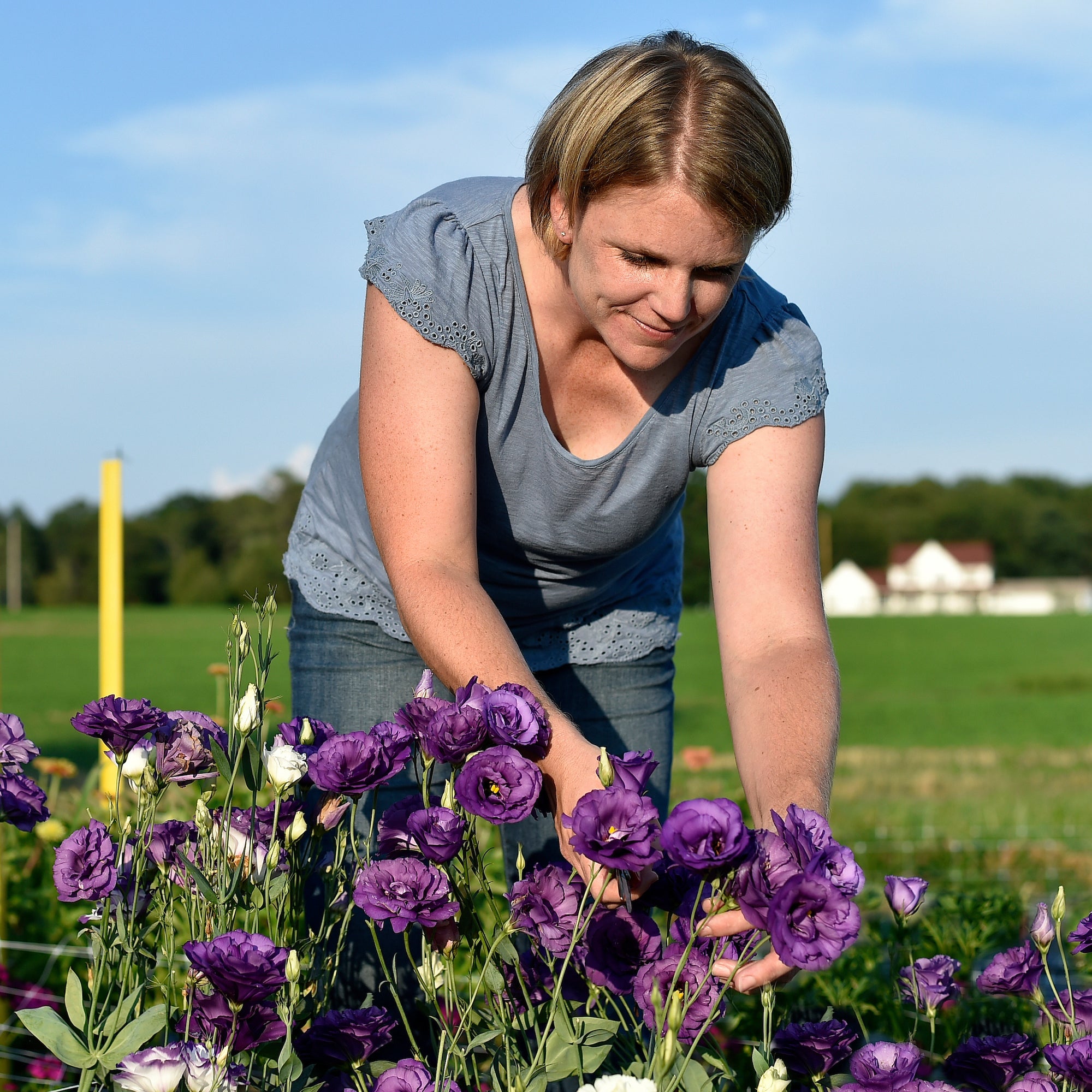 Shelley Russell, floral designer and flower farmer in Southern Maryland